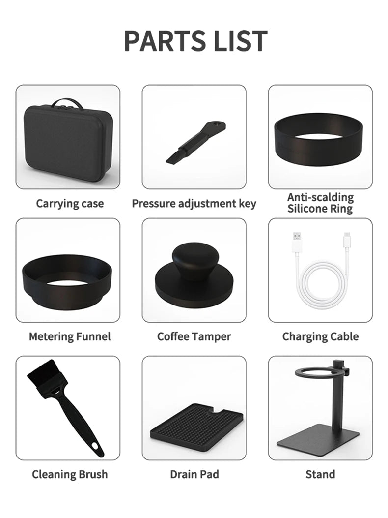 STARSEEKER Super58 Portable Electric Espresso Machine Travel Coffee Maker For Camping Car Coffee Maker With USB-C Bracket Tamper