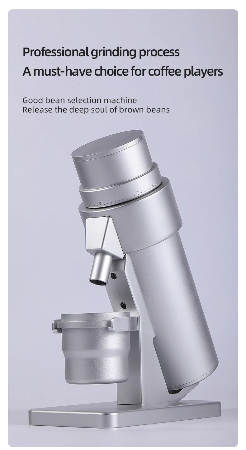 STARSEEKER EDGE PLUS Electric Coffee Grinder 63MM Titanium Burr Stepless Fineness Adjustment Removable Magnetic Suction Port