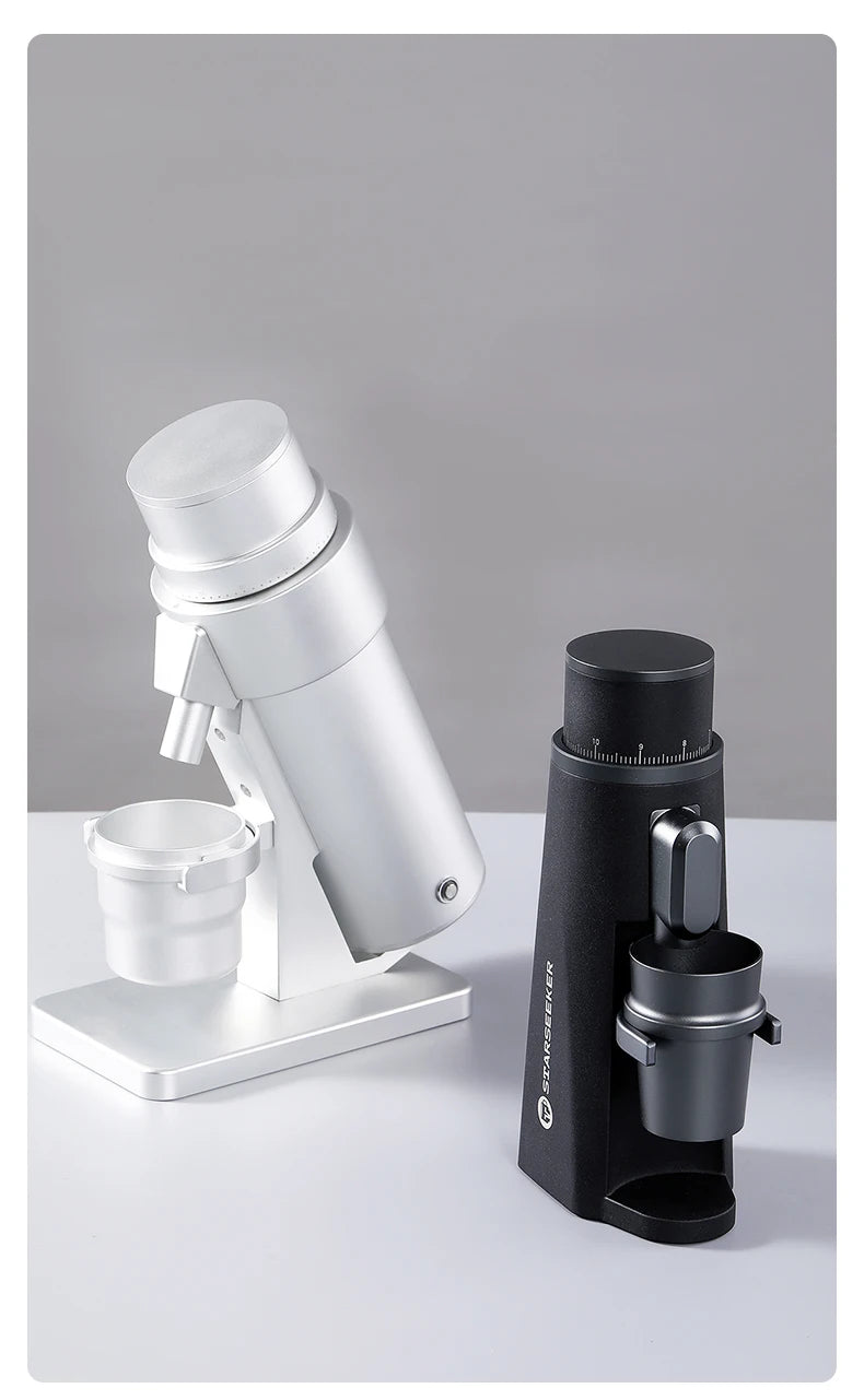 STARSEEKER EDGE PLUS Electric Coffee Grinder 63MM Titanium Burr Stepless Fineness Adjustment Removable Magnetic Suction Port