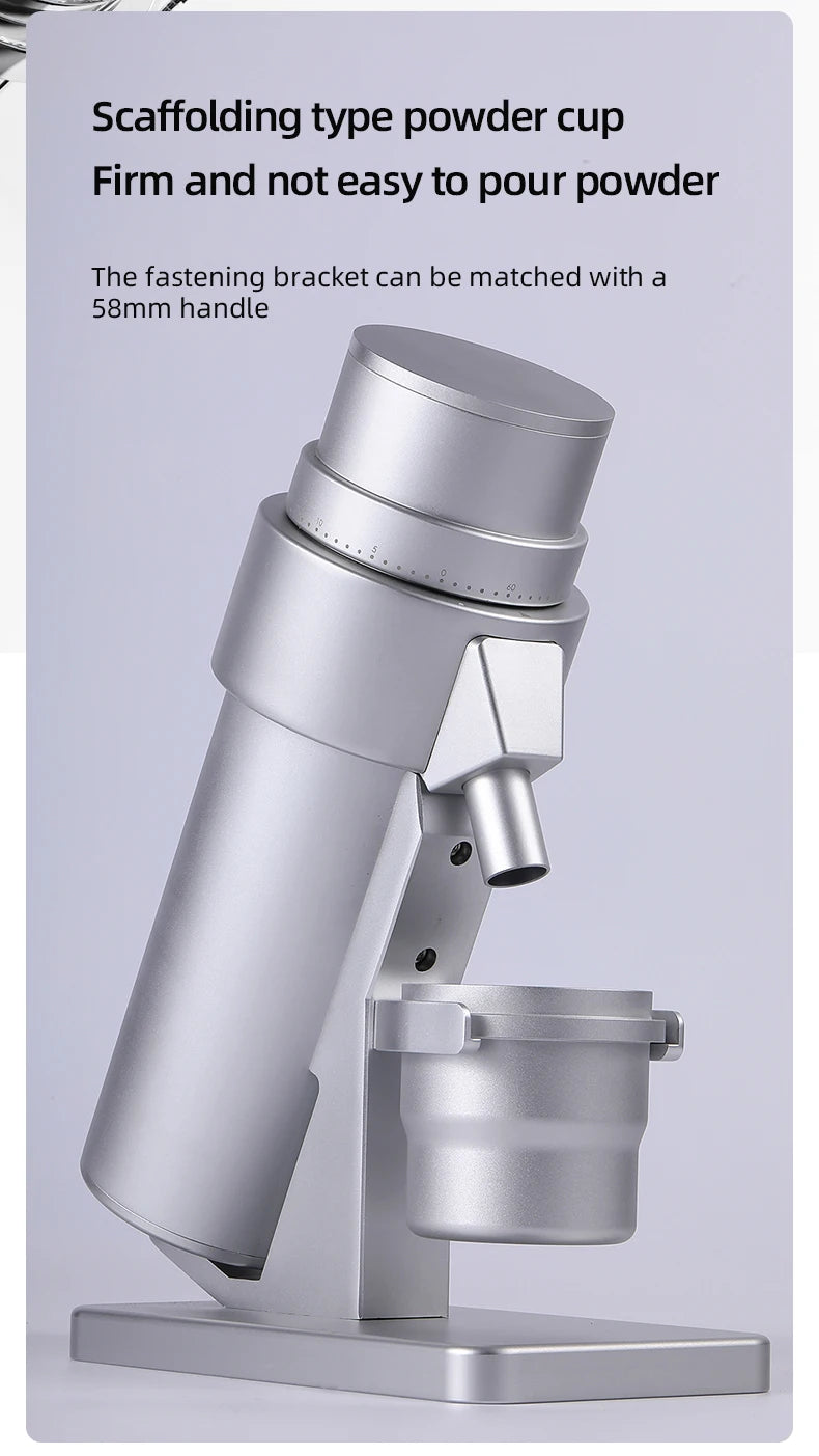 STARSEEKER EDGE PLUS Electric Coffee Grinder 63MM Titanium Burr Stepless Fineness Adjustment Removable Magnetic Suction Port