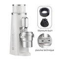 STARSEEKER EDGE Titanium Burr Coffee Grinder 48MM Espresso Burrs Stepless Fineness Adjustment Electric Coffee Grinders Black