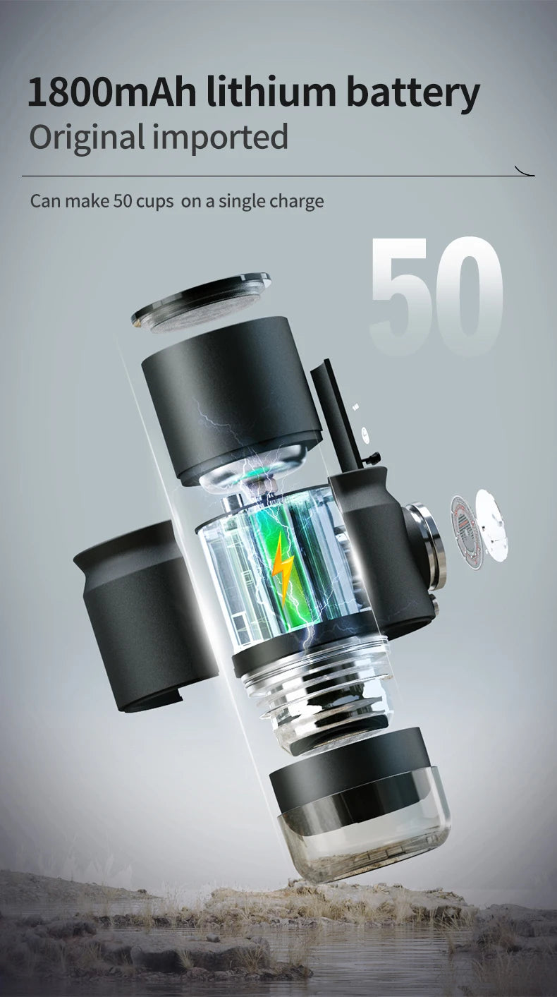 STARSEEKER Super58 Portable Electric Espresso Machine Travel Coffee Maker For Camping Car Coffee Maker With USB-C Bracket Tamper