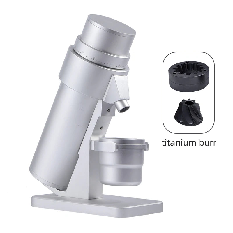 STARSEEKER EDGE PLUS Electric Coffee Grinder 63MM Titanium Burr Stepless Fineness Adjustment Removable Magnetic Suction Port